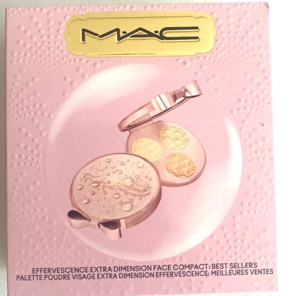 MAC 2022 Holiday Bubbles & Bows Extra Dimension Face Compact: Best Sellers, NIB - Picture 10 of 10